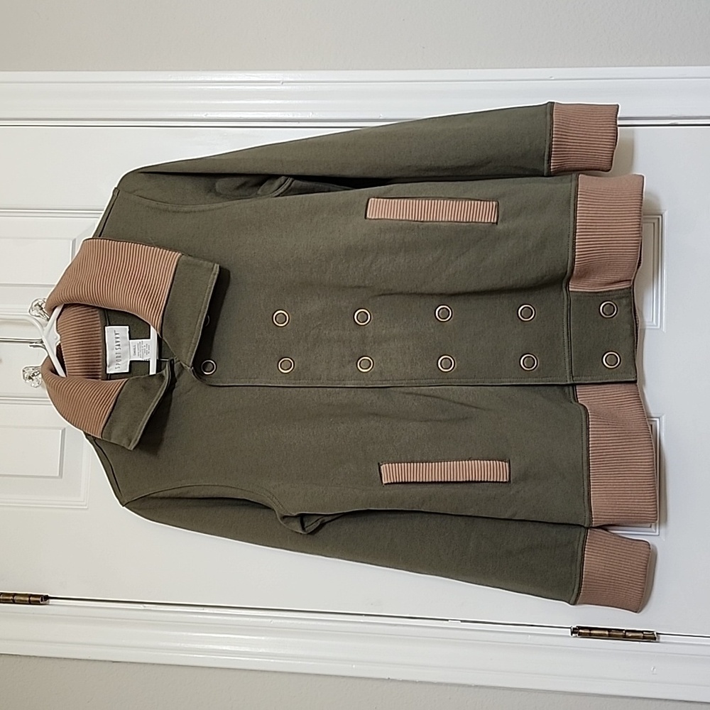 NWT Sport Savvy QVC Military Utility Green Jacket Coat Size Small​​​​